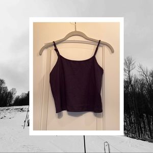 Dark Grey Cami Crop Top